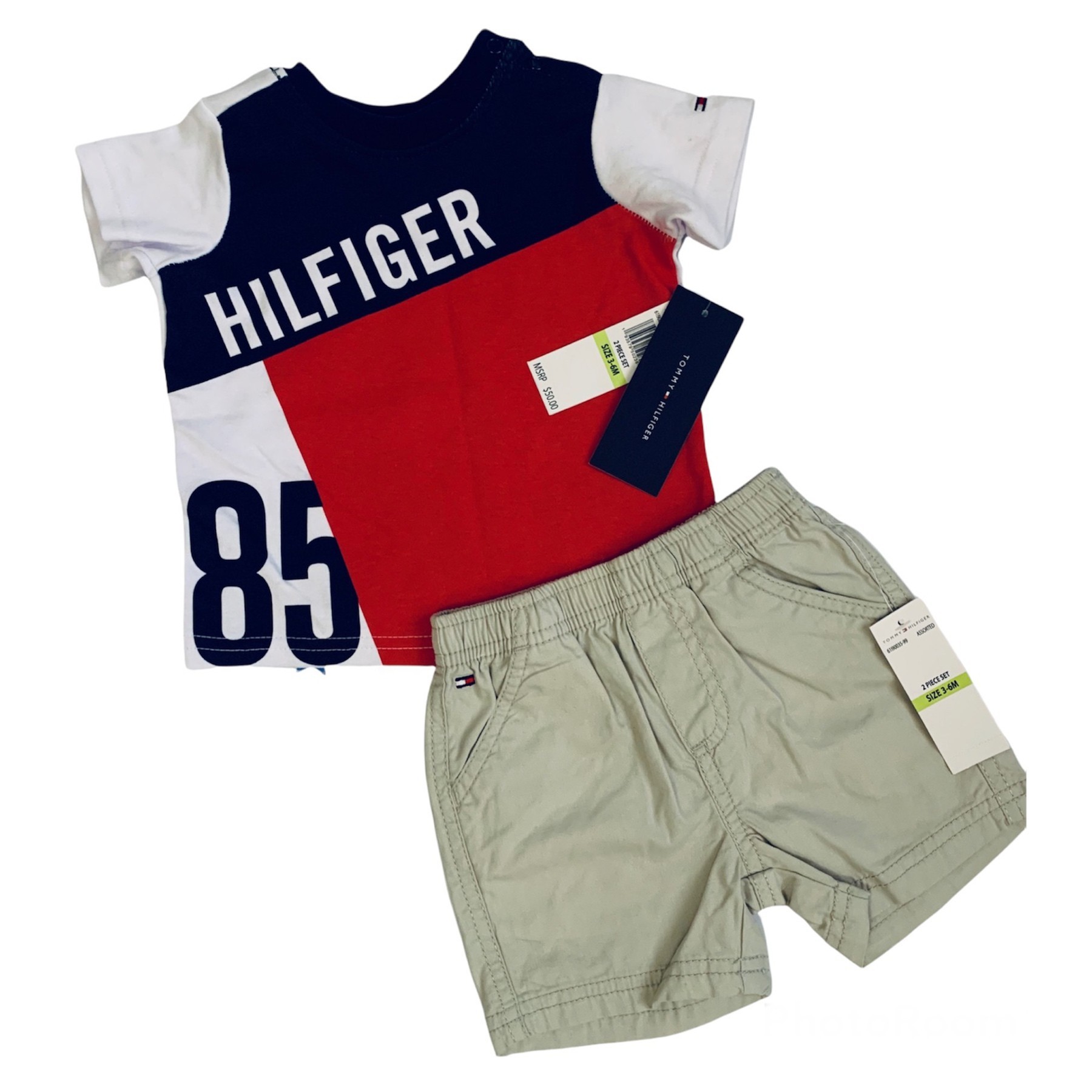 

Комплект (шорты + футболка) Tommy Hilfiger 3/6 мес 56-62 см Разноцветный
