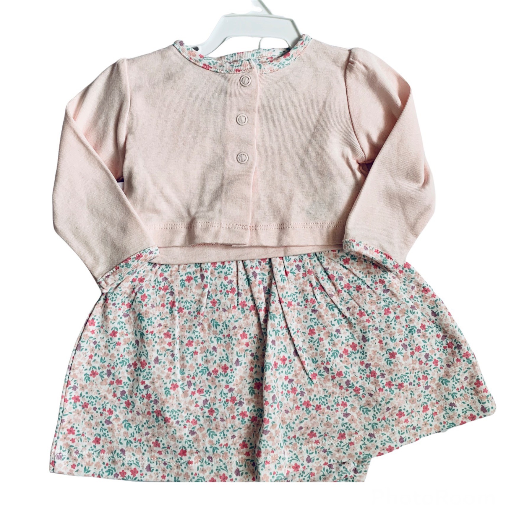 

Комплект ( платье- боди и кофточка) Carters 55-61см Розовый