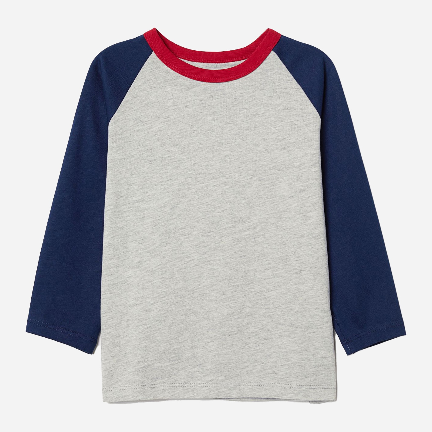 

Футболка с длинным рукавом H&M 912-466948 110-116 см Сине-серая