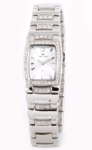 

Женские наручные часы Seculus 1650.2.763 silver white, ss w/stones, ss w/stones