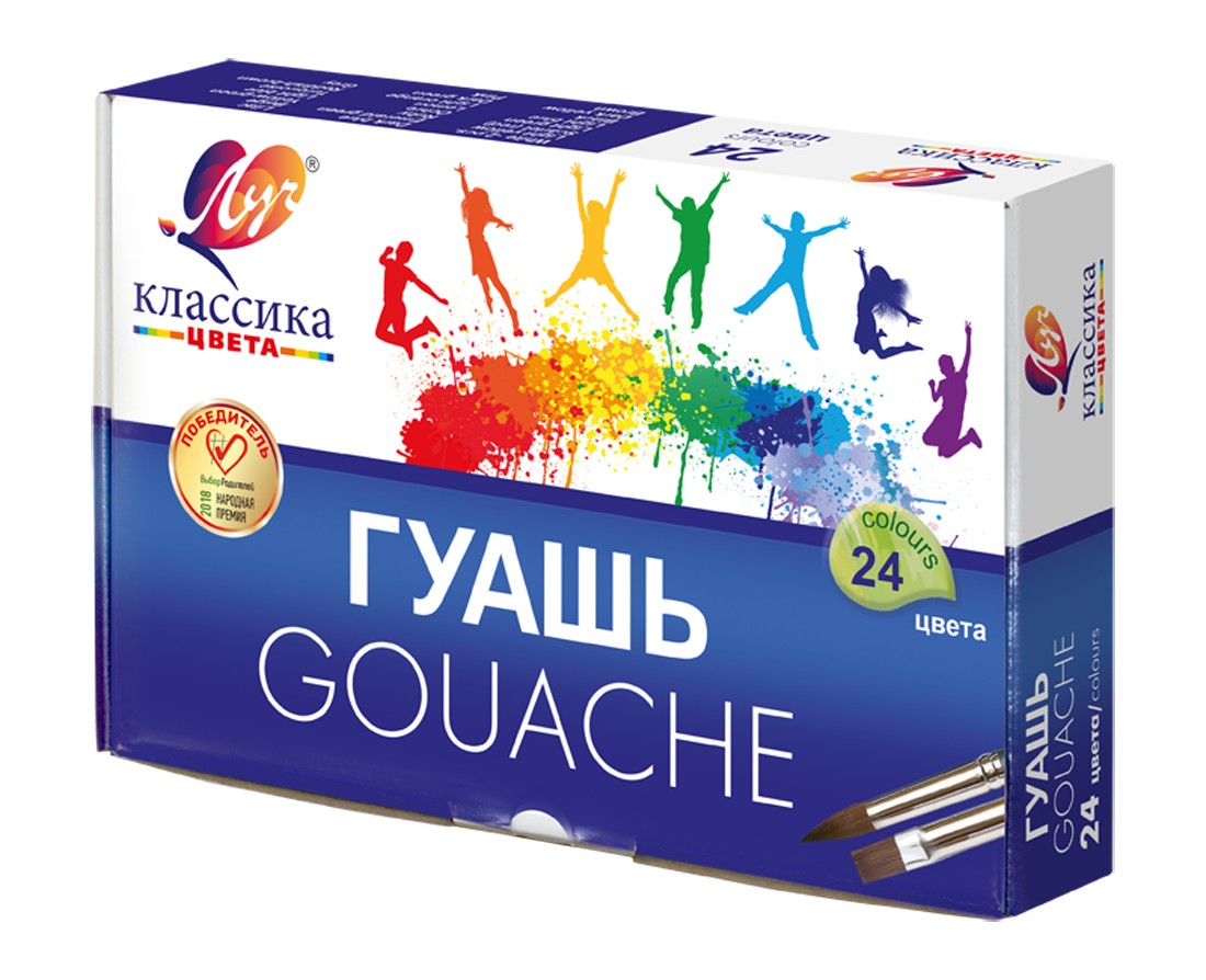 

Набор гуашевых красок "Луч Классика" 24 цвета по 20мл (28C 1681-08)