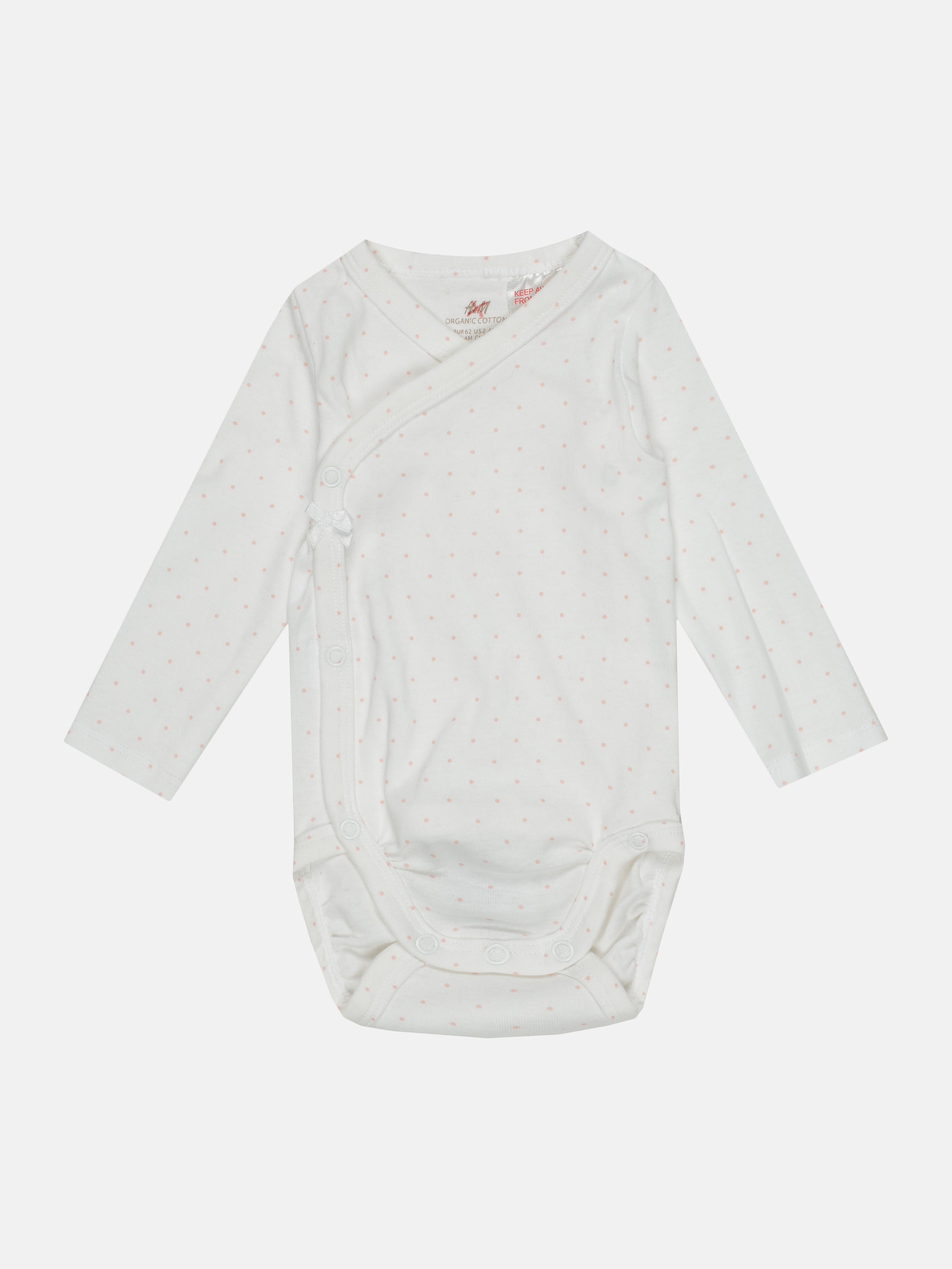 

Боди H&M 56см белый горошек 202624443