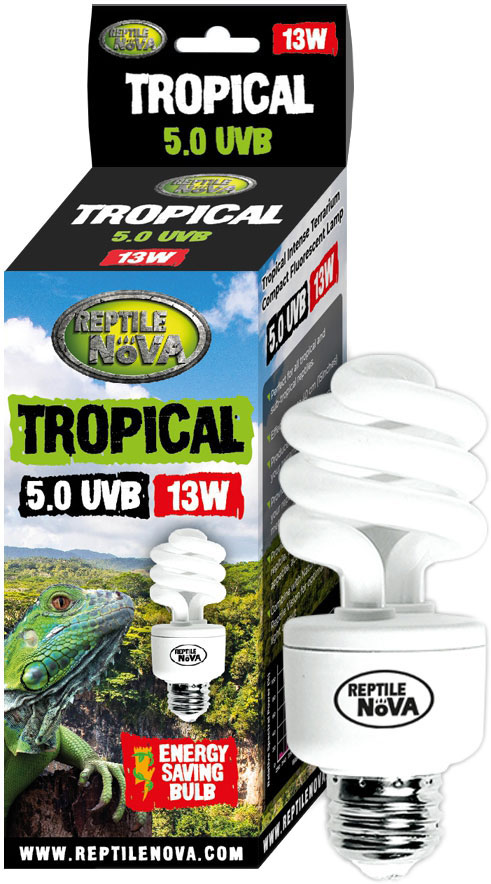 

Люминесцентная лампа Reptile Nova UVB-13W-5.0-TROPICAL (RNUVB-13-5)