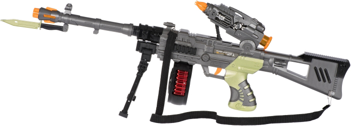 

Игрушечный автомат Same Toy Commando Gun на подставке со световыми и звуковыми эффектами (DF-12218BUt) (2340000003785)