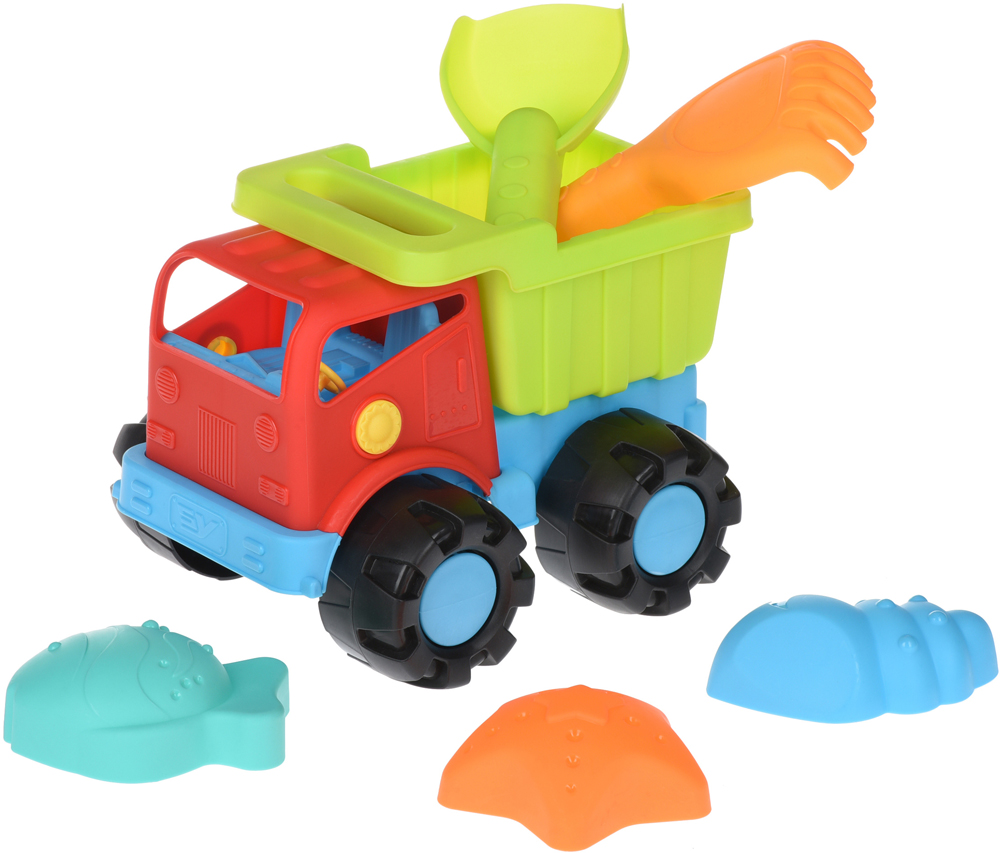 

Набор для игры с песком Same Toy Грузовик красный 21 см 6 предметов (988Ut-1)