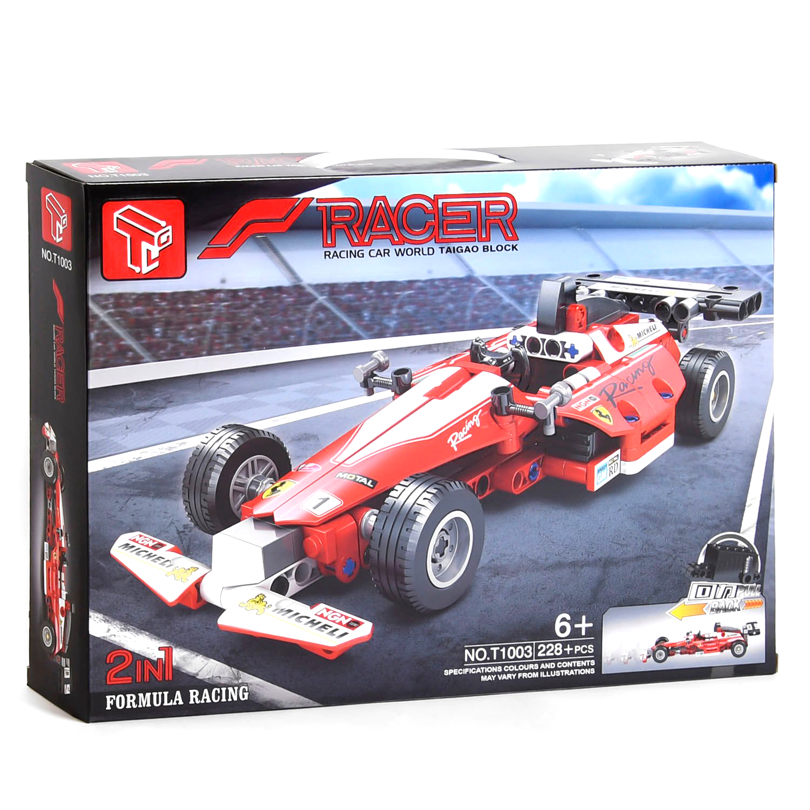 

Конструктор Болид инерция Kimi 228 деталей Бело-красный 6983666260039