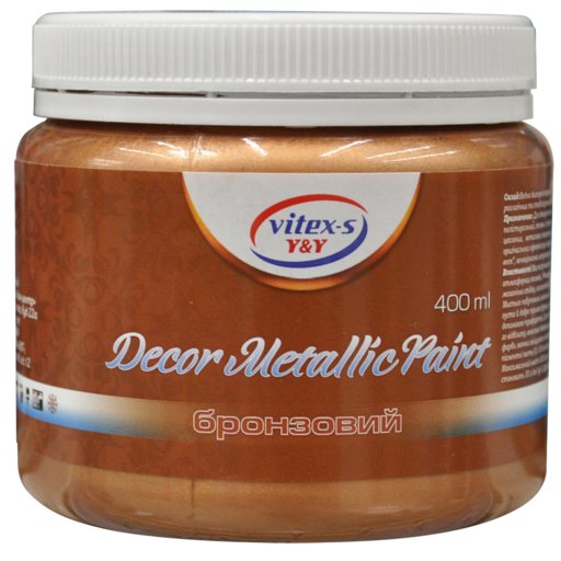 

Декоративная краска Vitex Decor Metallik Paint бронзовая 0.4 л (11784332)