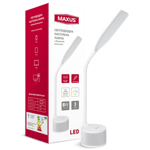 

Настольная лампа Maxus LED USB port 8W 3000-5700K (11894470)