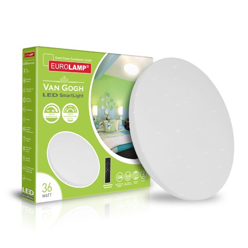 

Светильник LED Eurolamp Van Gogh 36W 3000-6500K пульт д/у (11971680)