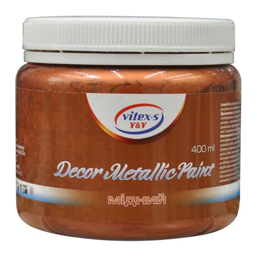 

Декоративная краска Vitex Decor Metallik Paint медный 0.4 л (11784430)