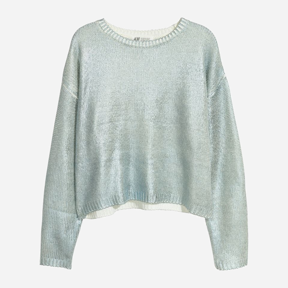 

Джемпер H&M 060578431 170 см Голубой/Металик (6666000159526)