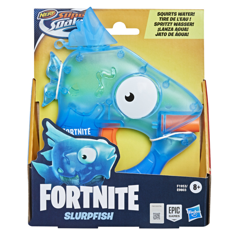 

Бластер іграшковий водний,"Нерф Супер Сокер" Fortnite micro Slurpfish F1953 (5010993821532)