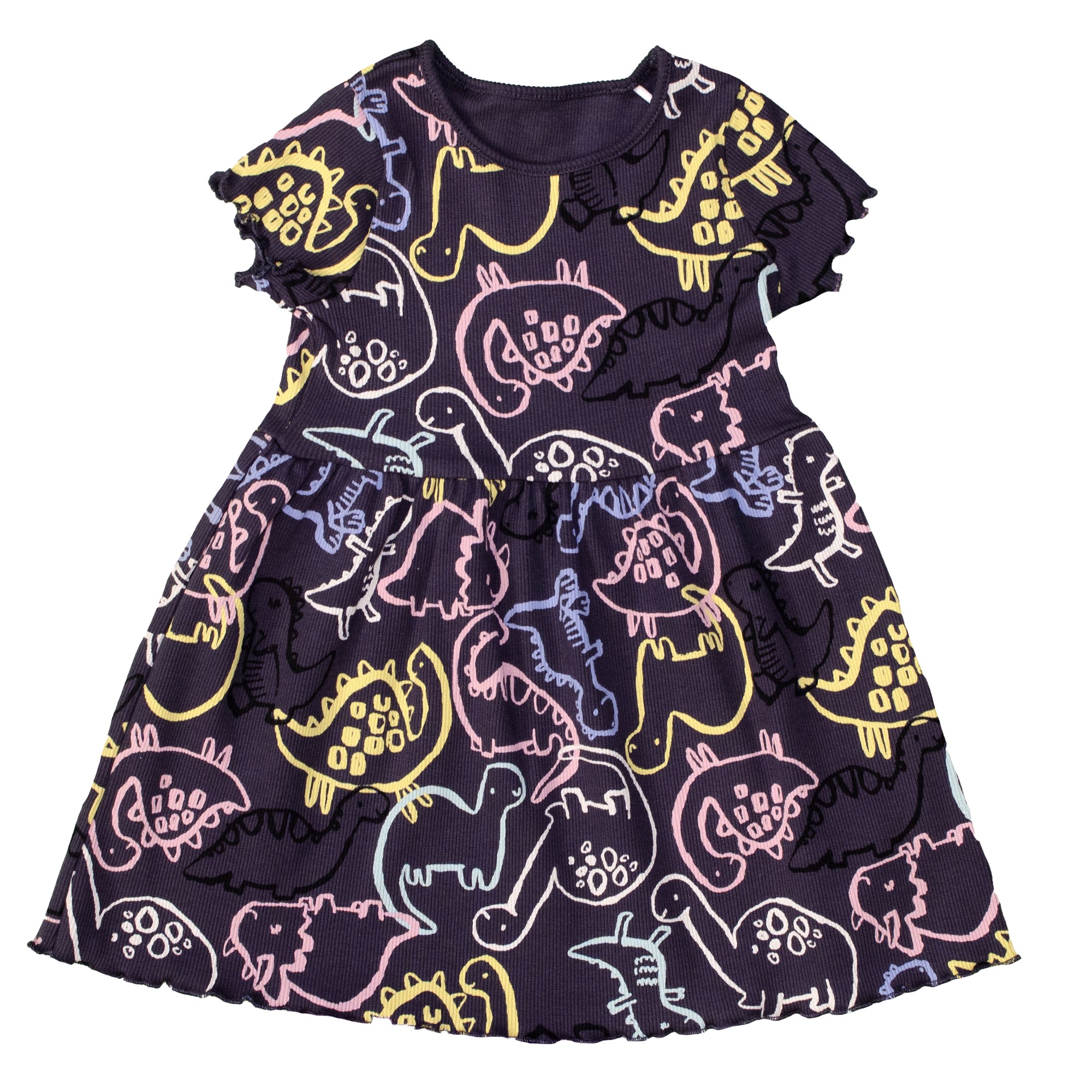 

Платье для девочки ( 1 шт ) George тёмно-серого цвета с динозаврами, трикотажное на лето 1-1.5 года (80-86см) 2268