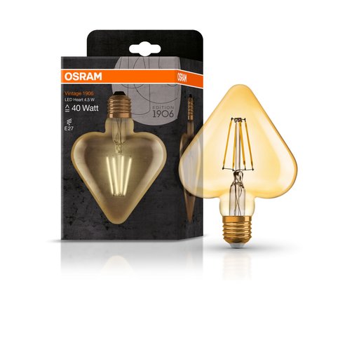 

Лампа LED OSRAM 1906 Heart 2500K E27 4.5W (12026182)