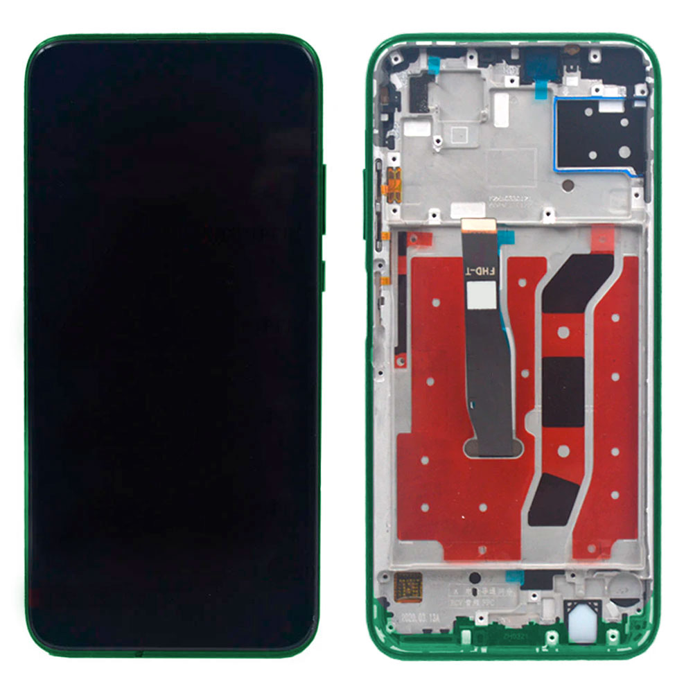 

Дисплей для Huawei P40 Lite с сенсором и рамкой зеленого цвета High copy