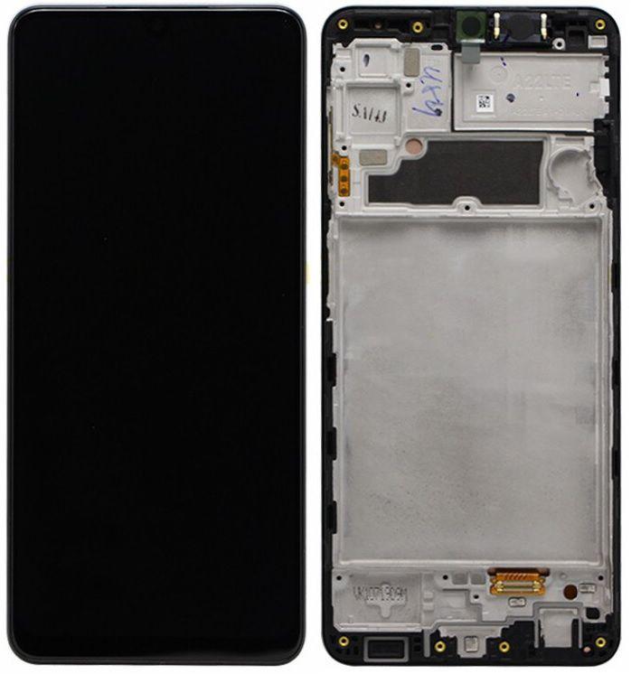 

Дисплей для Samsung А22 2021 А225 Black GH82 26047A с рамкой Service Original