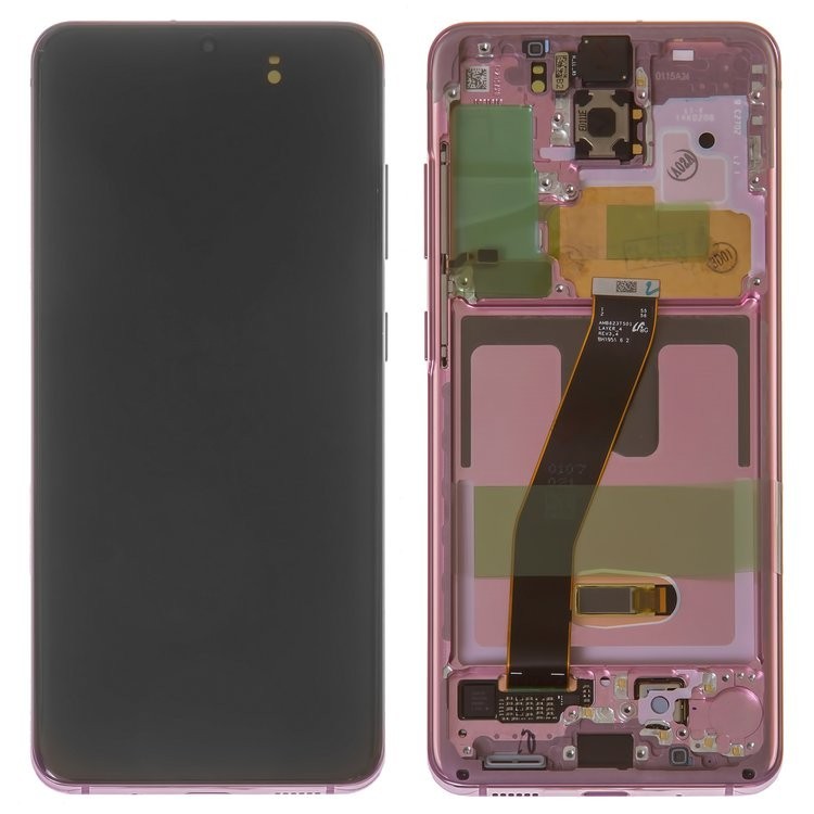 

Дисплей для Samsung S20 G980 Cloud Pink GH82 22123С с рамкой Service Original