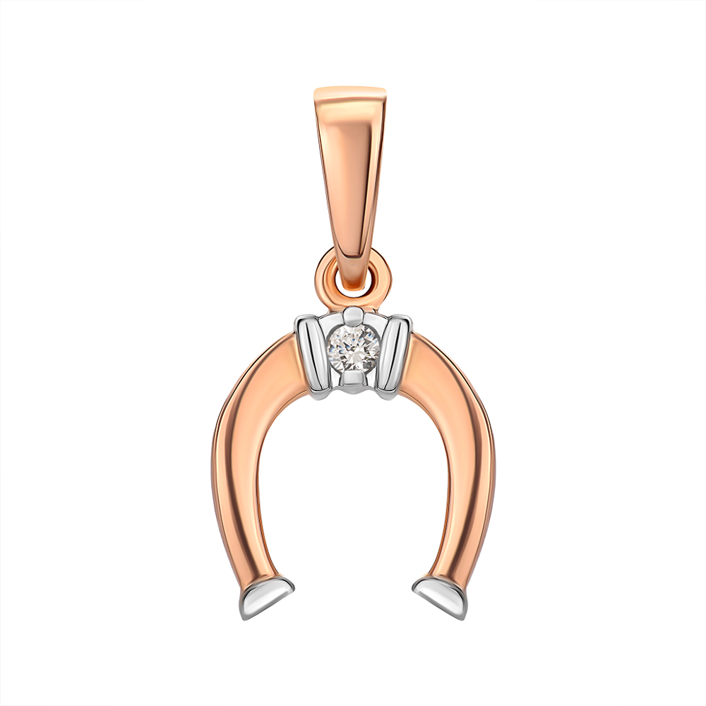 

Подвеска из красного золота с бриллиантом 000145450