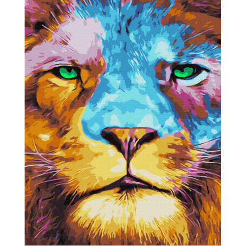 

Картина за номерами Rainbow Art Барвистий лев 40х50 (GX37513-RA)