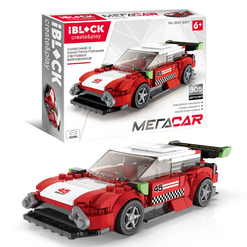 

Конструктор IBLOCK мега CAR 305 дет. (PL-921-297)