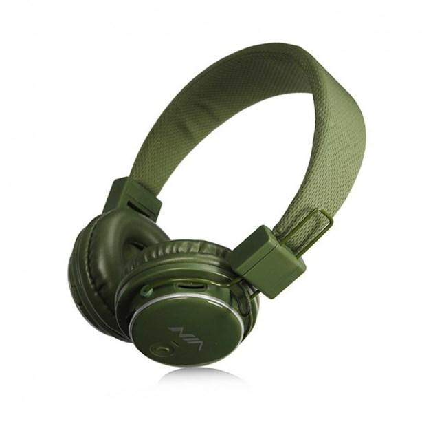 

Беспроводные Bluetooth наушники 4в1 NIA Q8-851S с МР3 зеленые