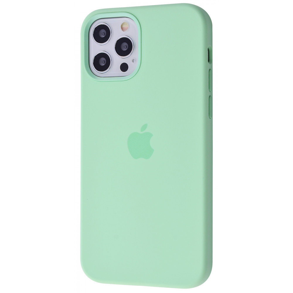 

Чехол Silicone Case with MagSafe and Splash Screen для iPhone 12/12 Pro pistachio