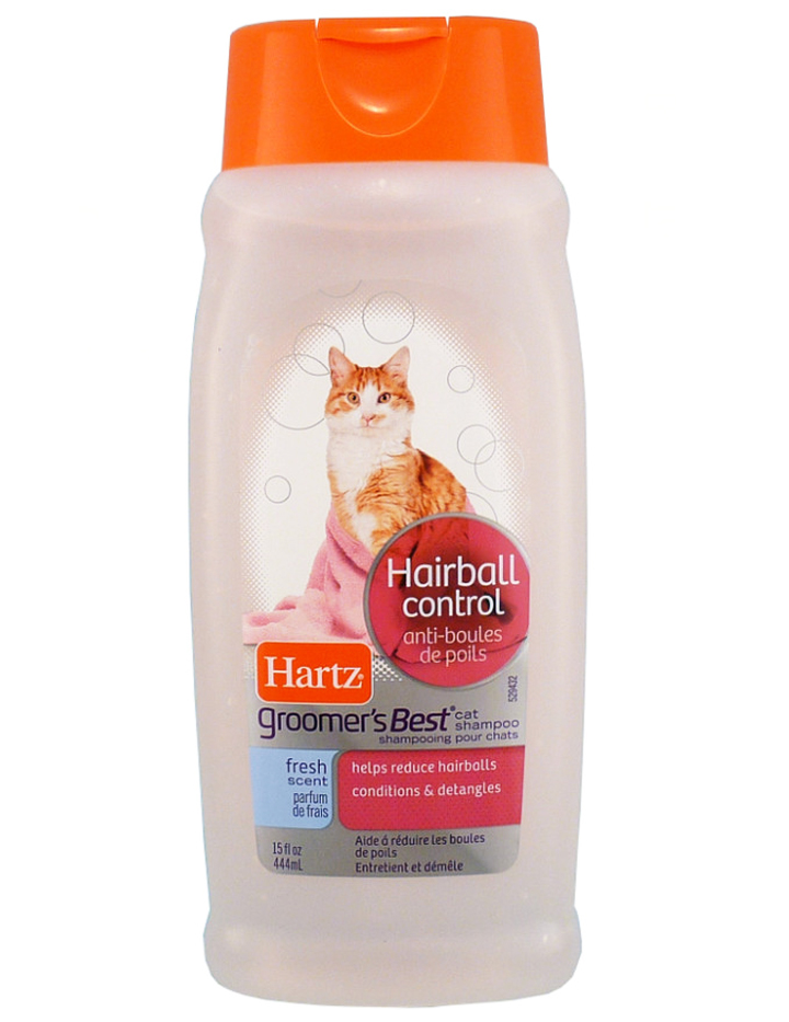 

Шампунь с кондиционером для длинношерстных кошек и котят GROOMER'S BEST Hairball Control Shampoo for Cats and Kittens 444 мл Hartz BGL-HTZ-49