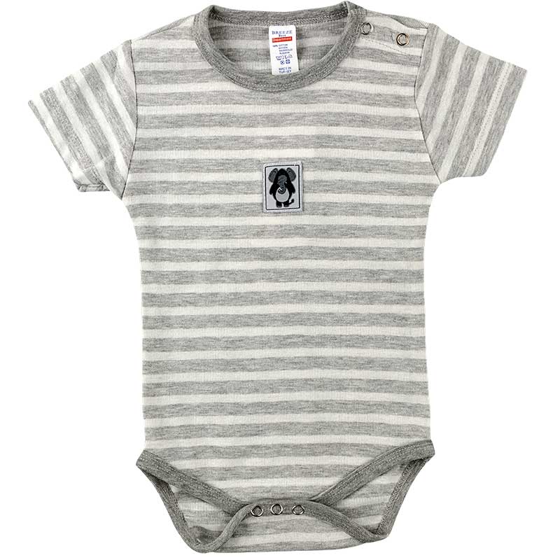 

Боди-футболка для мальчика BREEZE 74 см серый меланж