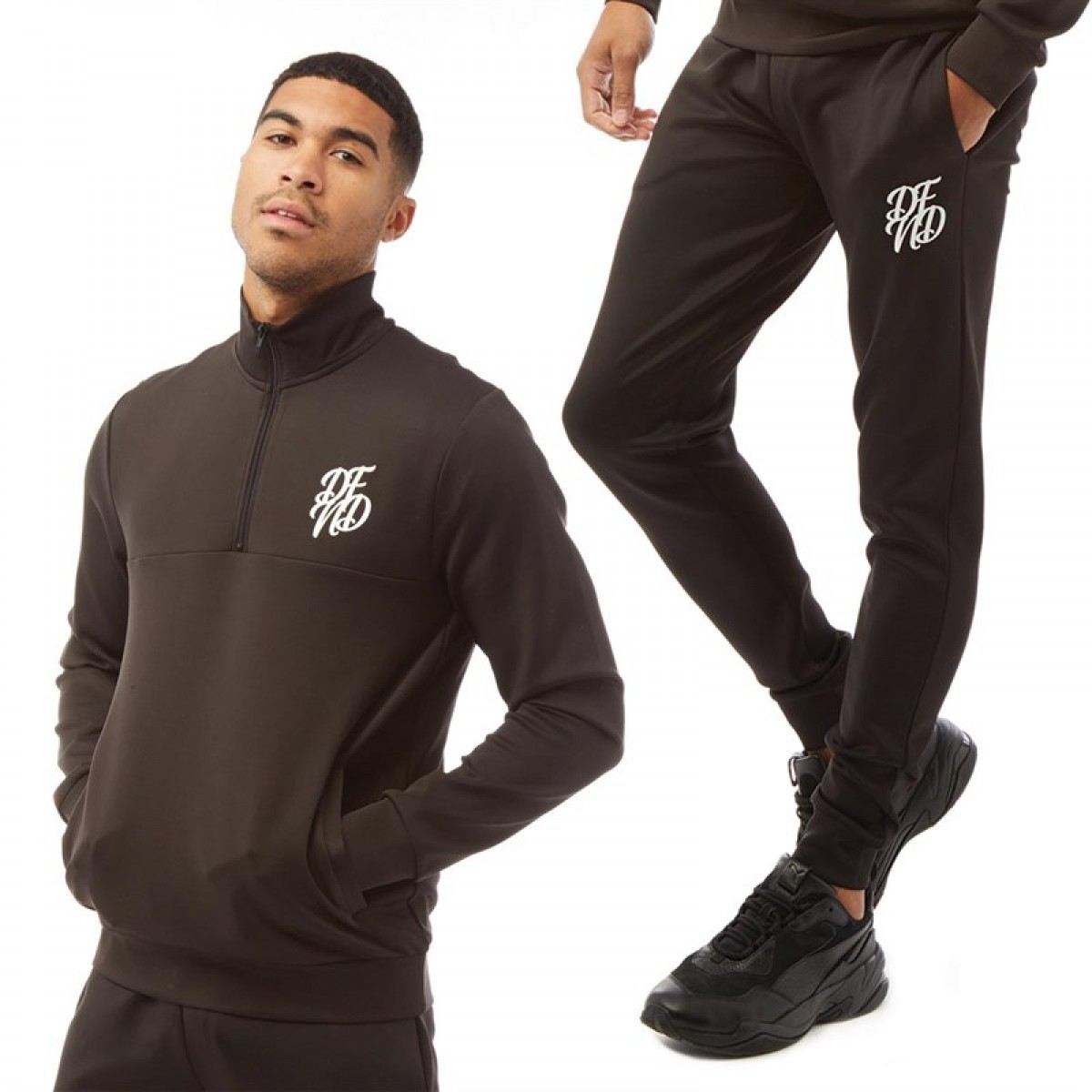 

Спортивный костюм DFND London Barrat Poly 1/2 Zip Black Black,  (48, Спортивный костюм DFND London Barrat Poly 1/2 Zip Black Black, L (48)