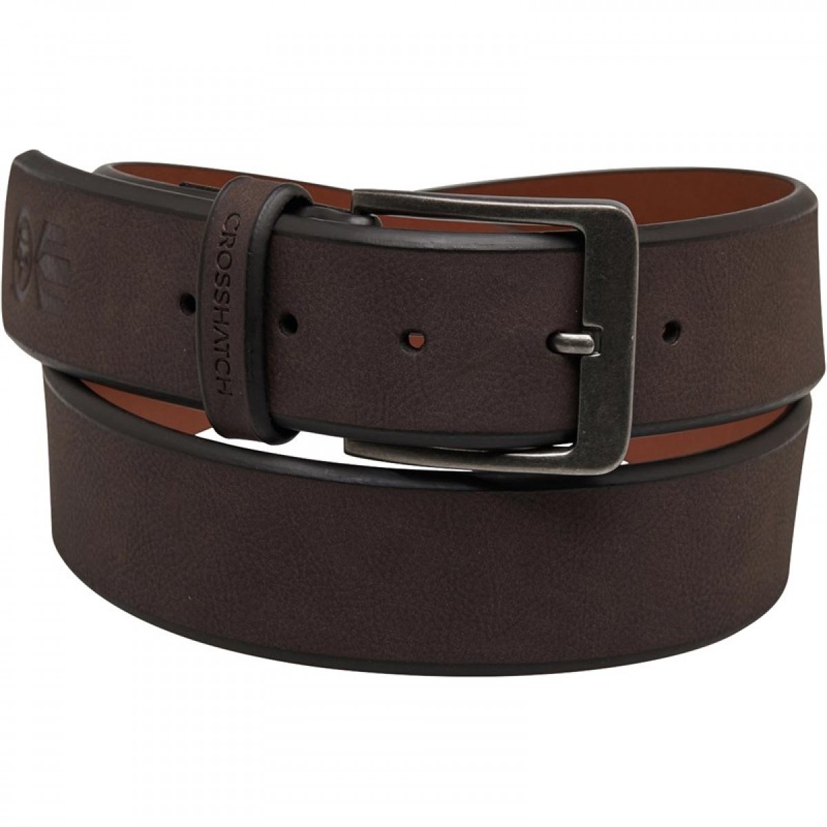 

Ремень Crosshatch Bevelled Edge Jeans Brown Dark Brown, S (44)