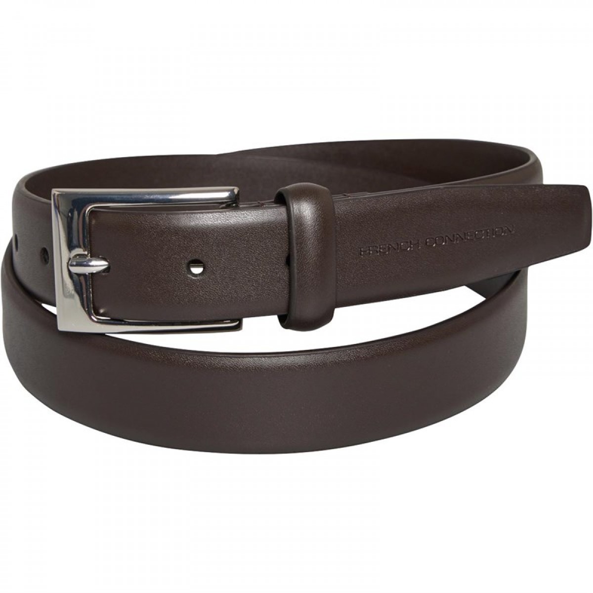 

Ремень French Connection Prong Buckle Brown Chocolate, XL (50)
