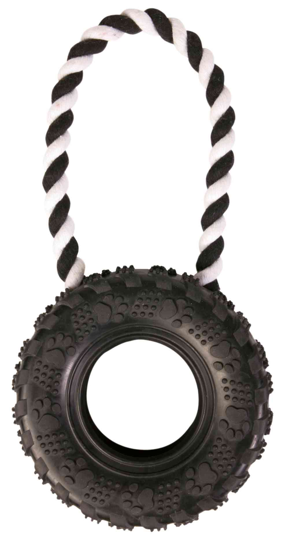 

Игрушка для собак колесо на канате Tire on a Rope 15 см Trixie BGL-TX-2181