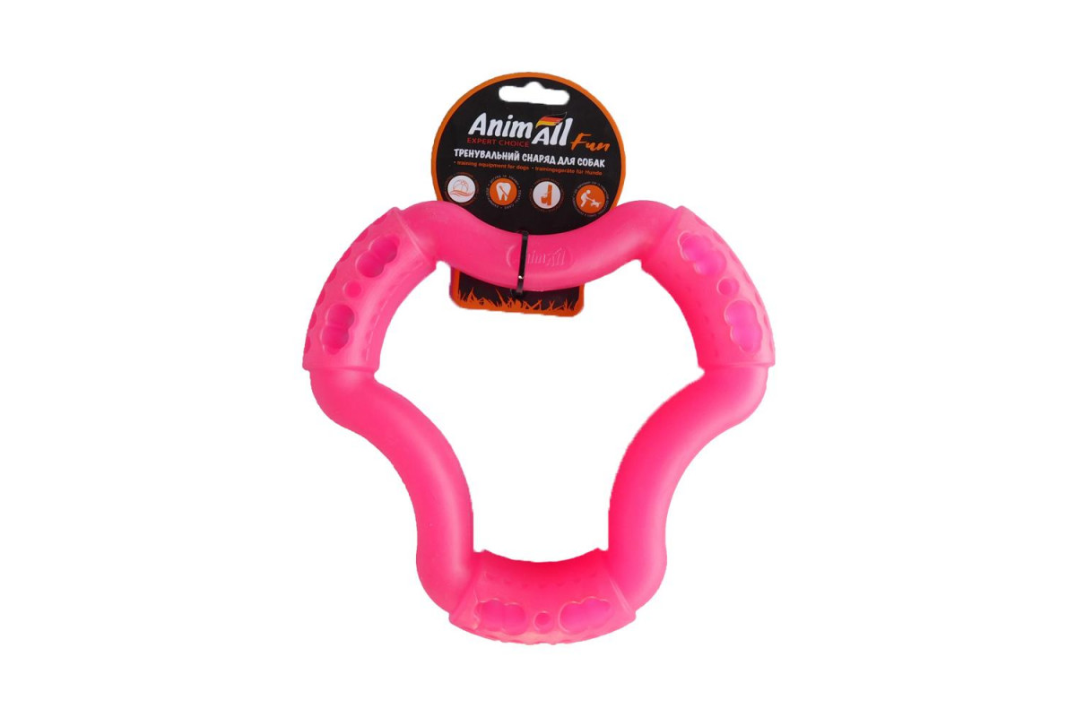 

Игрушка для собак кольцо 6 сторон коралловое AnimAll Fun Ø 20 см AnimAll BGL-AL-203