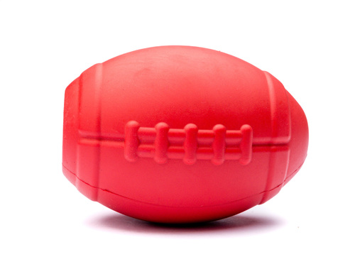 

Игрушка для собак MKB FOOTBALL DURABLE RUBBER CHEW TOY AND TREAT DISPENSER - LARGE - RED L 10.8 x 7.6 см SodaPup BGL-SD-62