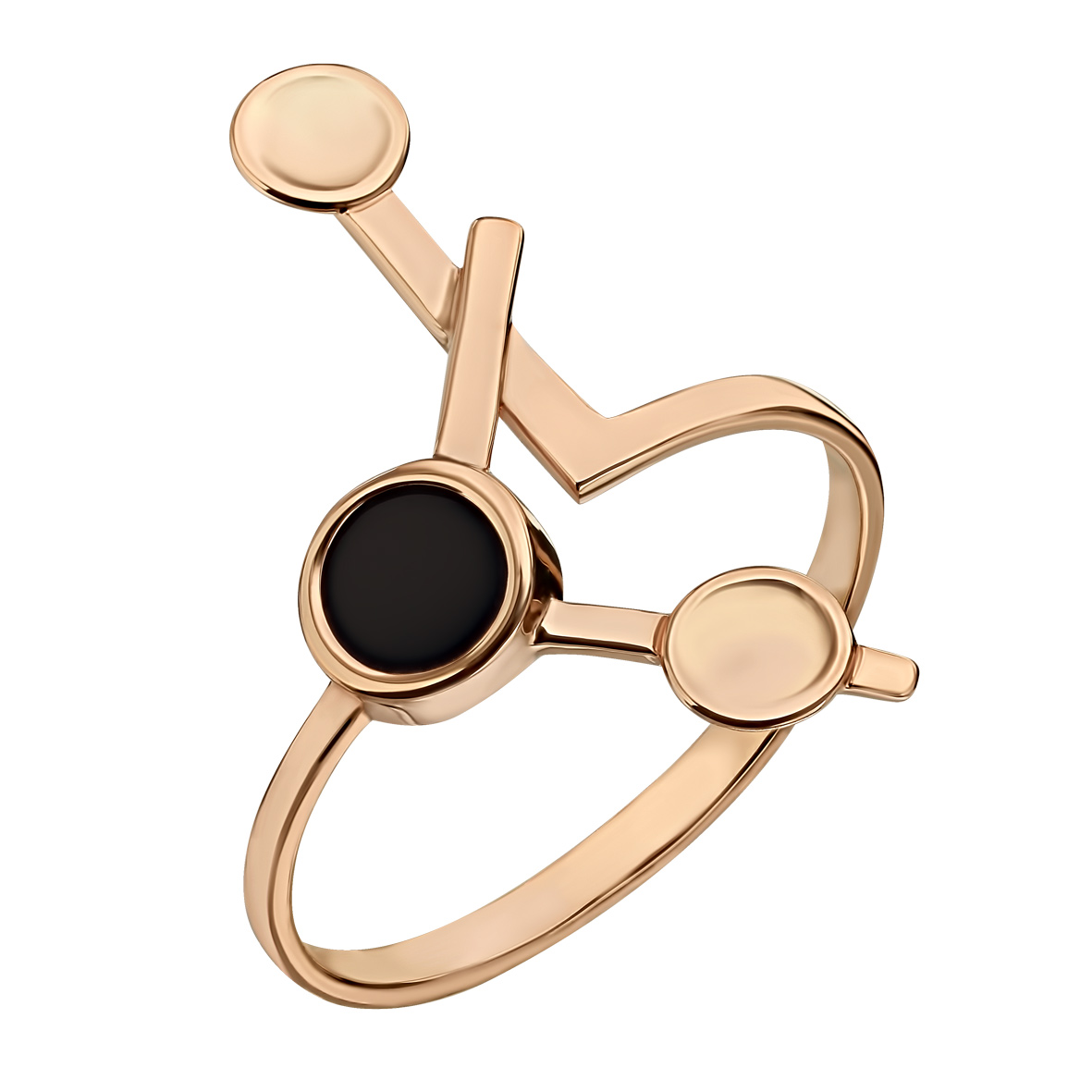

Кольцо в красном золоте с вставками агата / перламутра Tango Jewellery Company 369662 размер 16.5