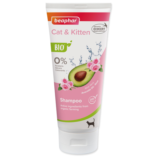 

Био шампунь для кошек и котят с розой и авокадо Bio Shampoo Cat & Kitten 200 мл Beaphar BGL-BF-256