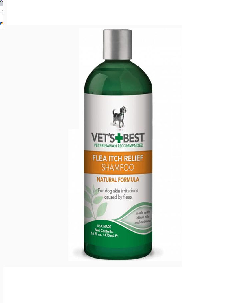 

Успокаивающий шампунь от укусов блох "Flea Itch Relief Shampoo" 470 мл Vet's Best BGL-VB-10
