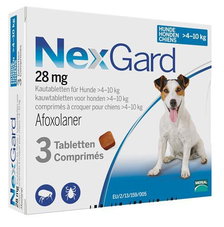 

Нексгард - таблетки от блох и клещей для собак от 4 до 10 кг NexGard 1 таблетка NexGard BGL-NX-03