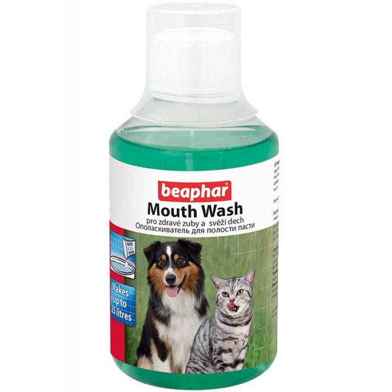 

Жидкость от зубного налета и запаха из пасти Mouth Wash, 250 мл, Beaphar BGL-BF-143