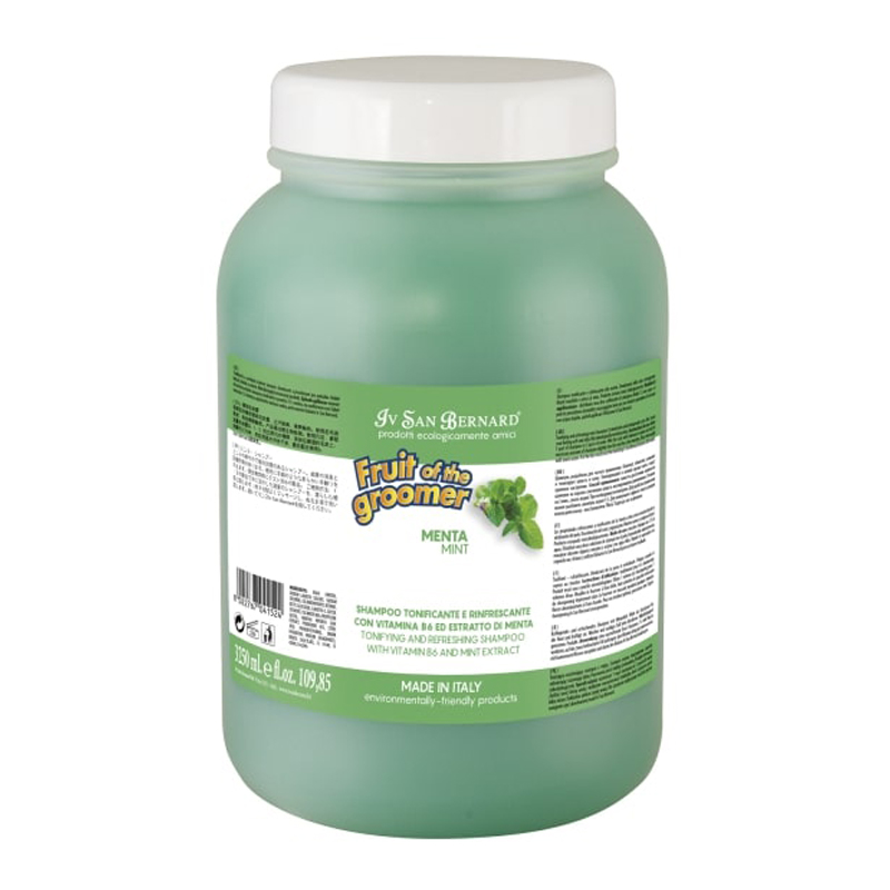 

Освежающий шампунь для любого типа шерсти Mint Fruit of the Groomer 3,25 л Iv San Bernard BGL-IB-110