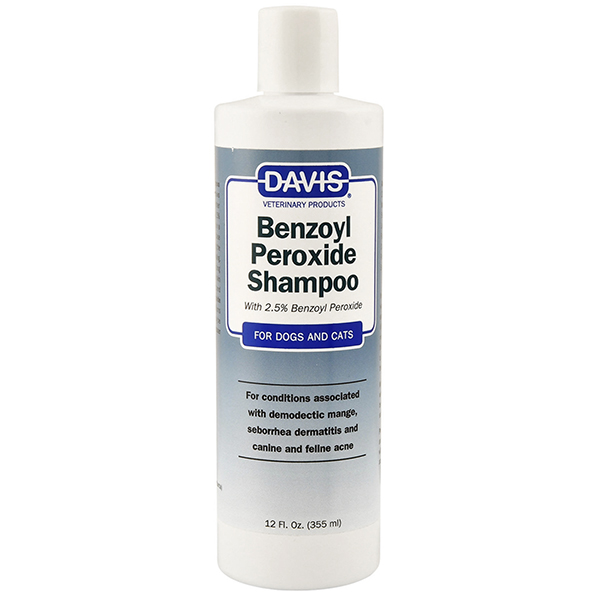 

Шампунь для собак и котов с демодекозом и дерматитами Davis Benzoyl Peroxide Shampoo 355 мл Davis BGL-DV-07