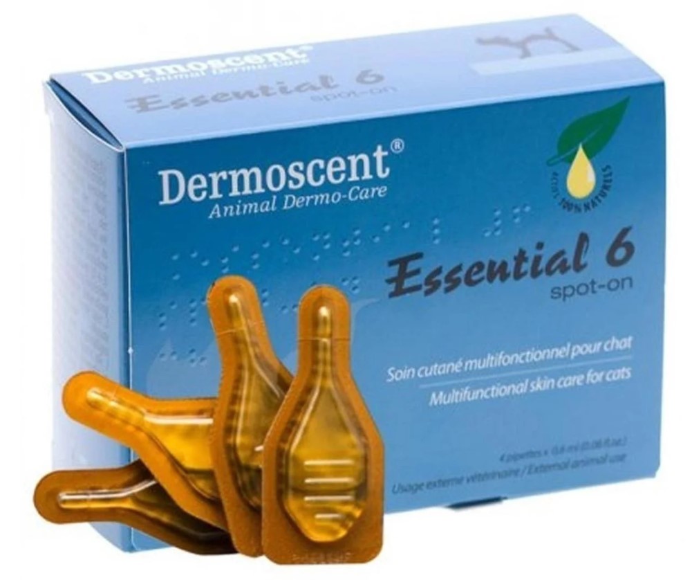 

Средство по уходу за кожей и шерстью кошек Dermoscent Essential 6 spot-on 4 пипетки по 0.6 мл Dermoscent® BGL-DE-14