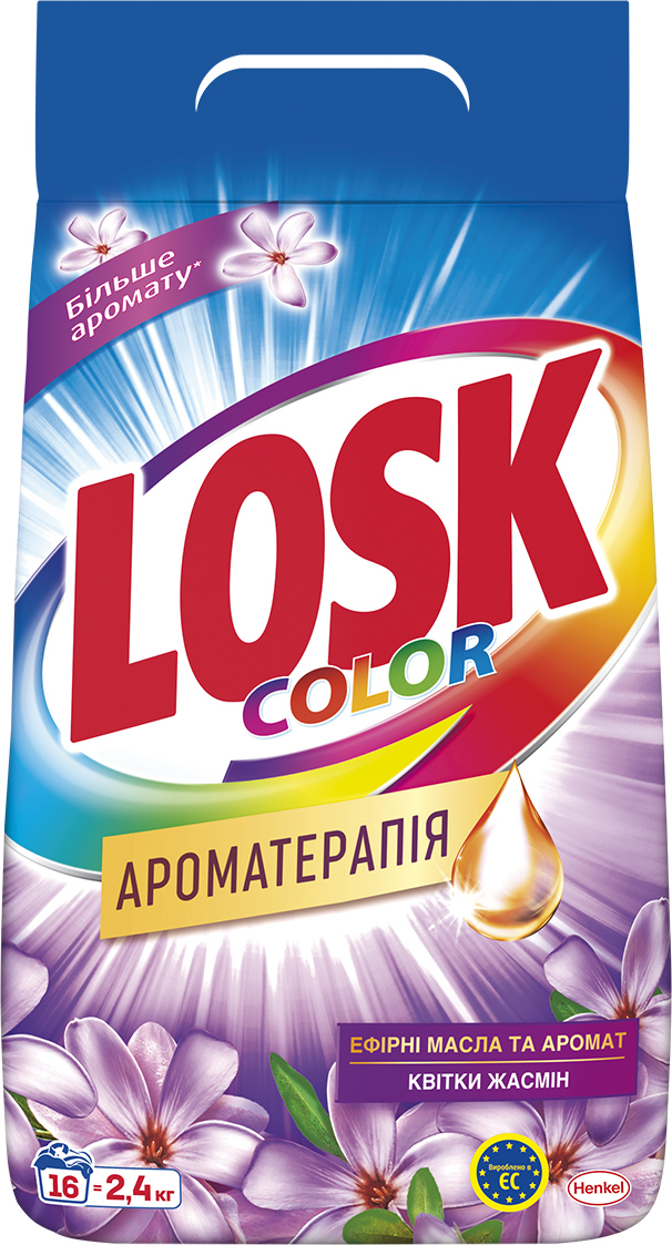 Стиральный порошок Losk Color Ароматерапия Эфирные масла и аромат ...