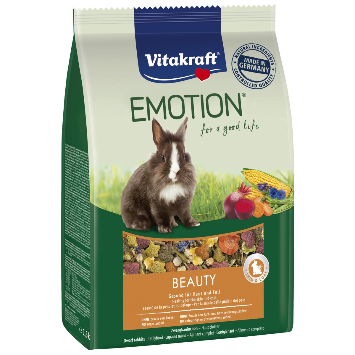 

Корм для кроликов Vitakraft Emotion Beauty Selection 1,5 кг BGL-VK-85