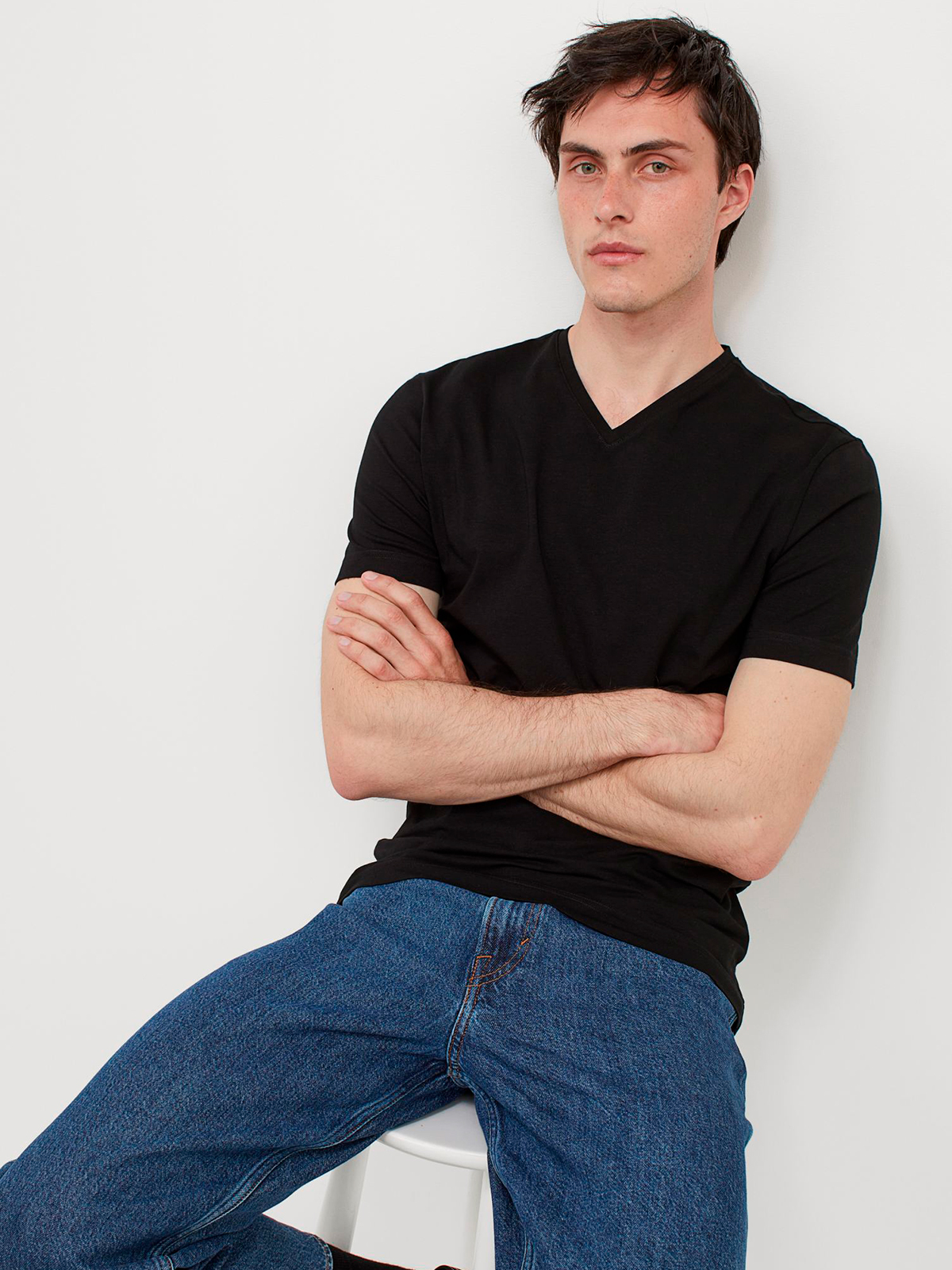 

Футболка H&M 570003bar  Черная, Футболка H&M 570003bar XL Черная