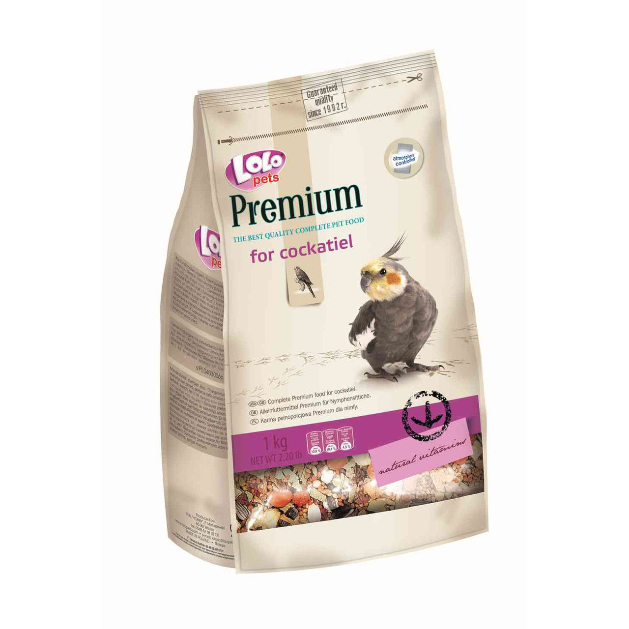 

Премиум корм для средних попугаев LoLo Pets PREMIUM for COCKATIEL 1 кг LoLo PETS BGL-LO-95