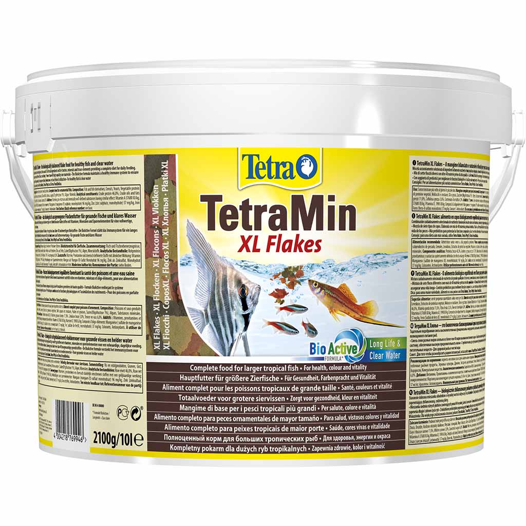 

Сухой корм для аквариумных рыб в хлопьях MIN XL FLAKES Tetra 10 л Tetra BGL-TET-579
