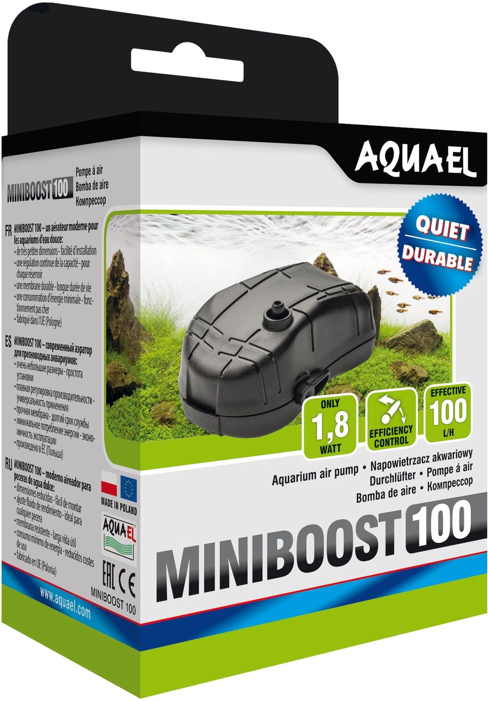 

Компрессор для аквариума MiniBoost 100 AQUAEL Aquael BGL-AE-38