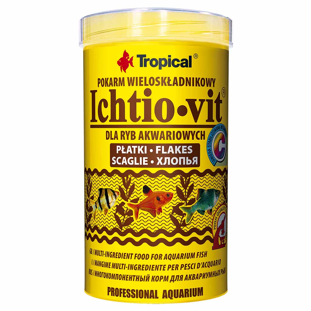 

Сухой корм для всех видов аквариумных рыб в хлопьях Ichtio-vit TROPICAL 500 мл - 100 г Tropical BGL-TL-72