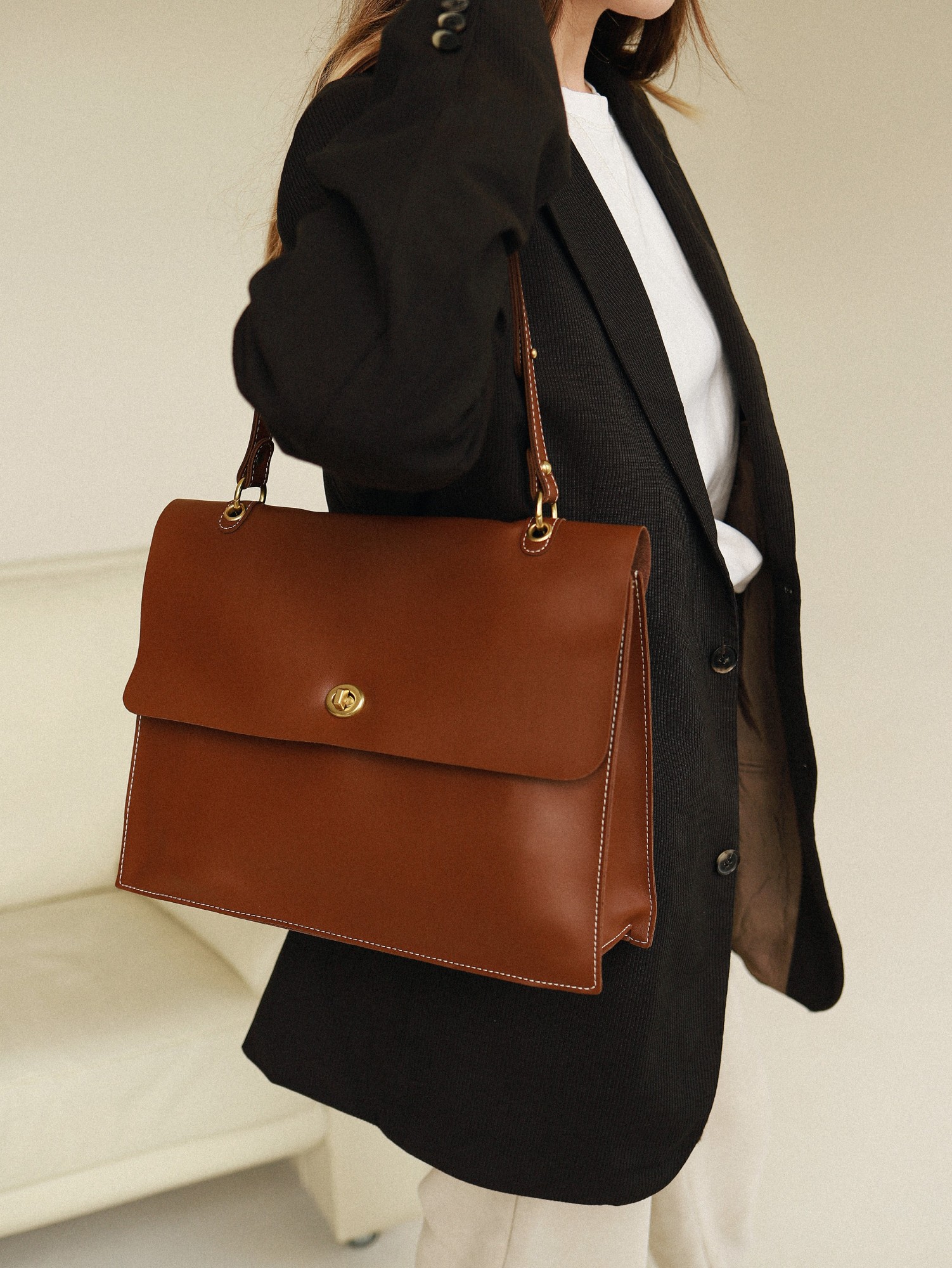 

Женская сумка Bagsmini Ruby Brown Коричневая